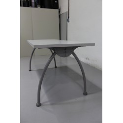Estructura de mesa con patas redondas 136x66 cm, Colores: aluminio,..