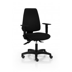 silla giratoria negra